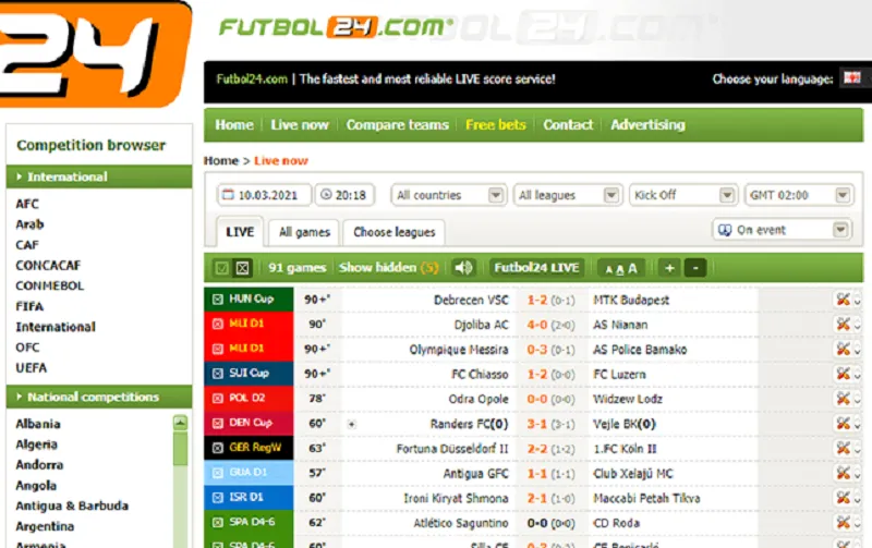 So Sánh Chi Tiết Futbol24 vs Nowgoal So Sánh Chi Tiết Futbol24 vs Nowgoal